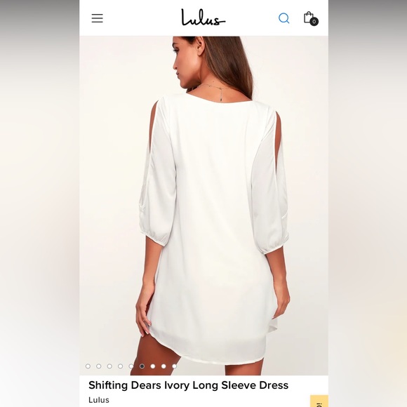 Shifting Dears Ivory long sleeve Dress by Lulus - Picture 2 of 5